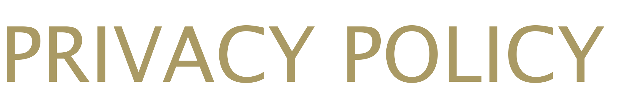 PRIVACY POLICY